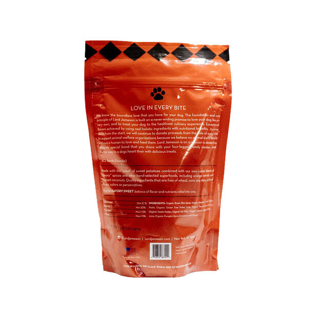 Lord Jameson Savory Sweet Organic Dog Treats image number null
