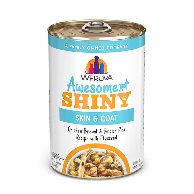 Weruva Awesome Shiny Dog Food - Chicken Breast & Brown Rice with Flaxseed - 14 oz image number null