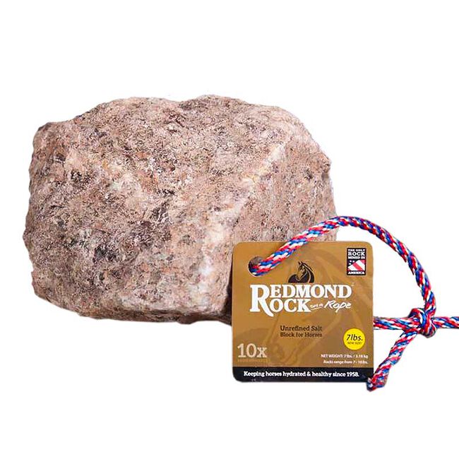 Redmond Equine Redmond Rock on a Rope Unrefined Salt Rock for Horses