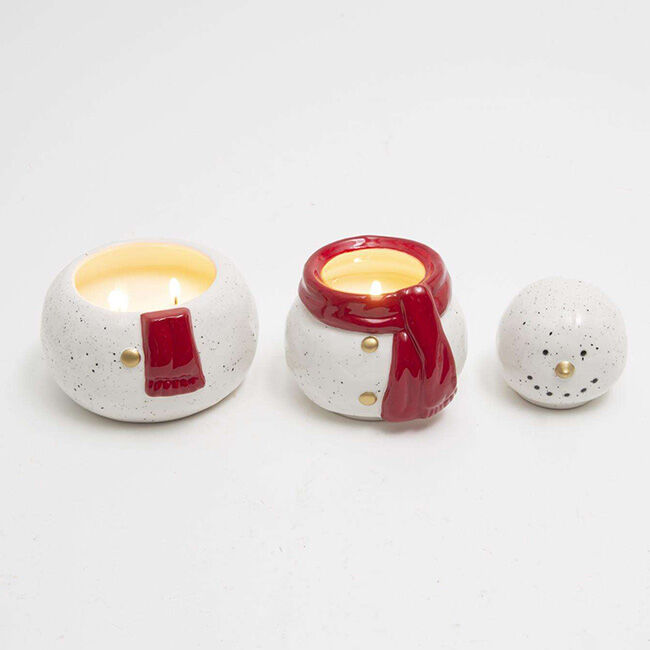 Gerson Snowman Christmas-Scented Stackable Candle image number null