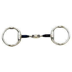 Centaur Blue Steel Oval Peanut Cheltenham Gag Bit