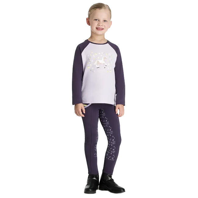 LeMieux Kids' Mini Jamie Lemon Long Sleeve Top - Lilac image number null