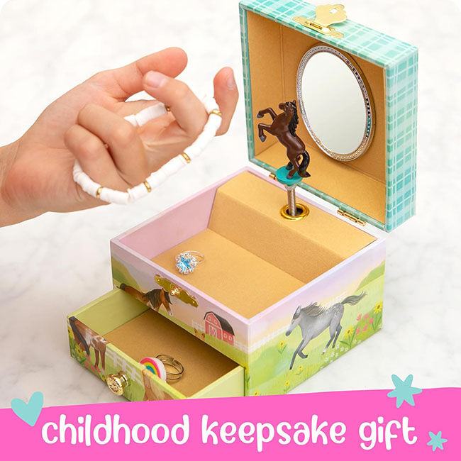 Giggle & Honey Musical Jewelry Box - Dancing Horse image number null