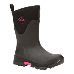 Muck Boot Company Women's Arctic Ice Mid Boot with Vibram Arctic Grip AT - Black/Pink