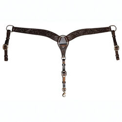 Circle Y Contoured Classic Floral Breast Collar