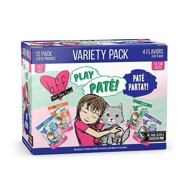 Weruva Pate Partay! Variety Pack - 12-Pack 3oz Pouches image number null