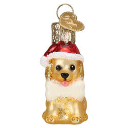 Old World Christmas Ornament - Mini Jolly Pup - Closeout