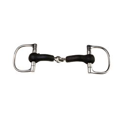 Korsteel JP Rubber Dee Ring Snaffle Bit