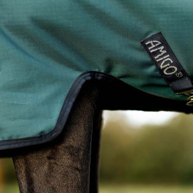 Horseware Amigo Ripstop 900D Turnout (0g Light) - Dynasty Green/Navy/Silver image number null