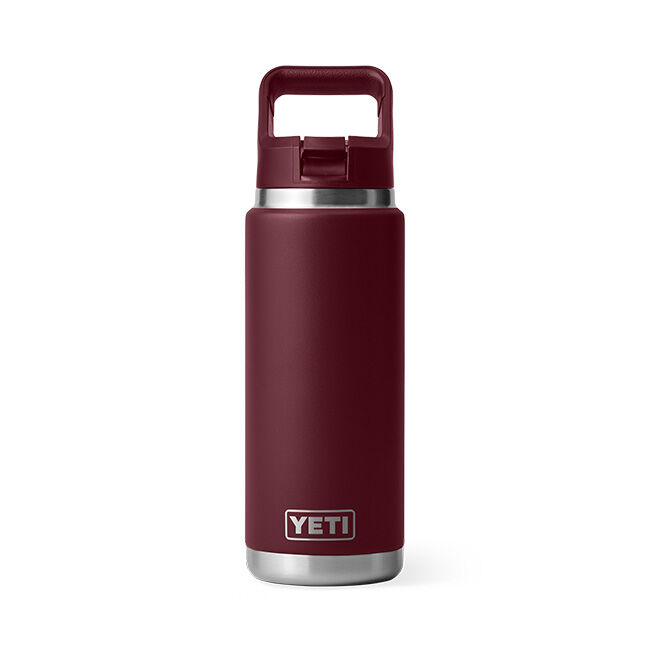 YETI Rambler 26 oz Bottle with Straw Cap - Wild Vine Red image number null