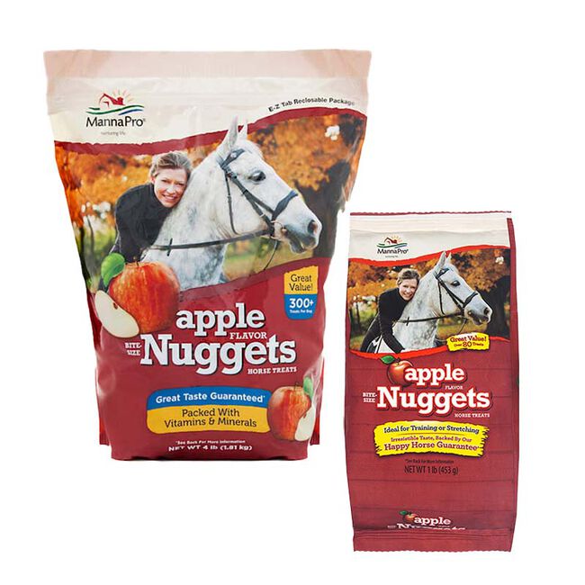 Manna Pro BiteSized Nuggets Horse Treats Apple Flavor The Cheshire