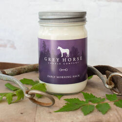 Grey Horse Candle Jar - Early Morning Hack