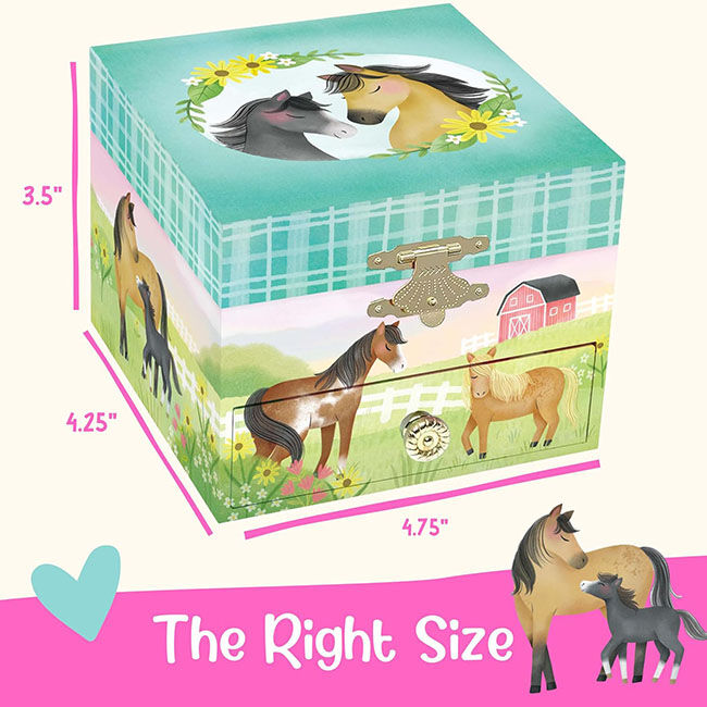 Giggle & Honey Musical Jewelry Box - Dancing Horse image number null