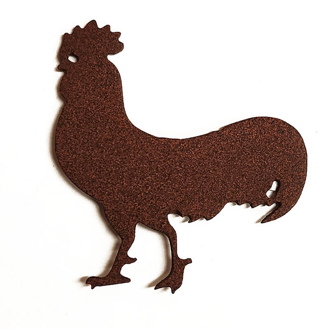 Metal Mazing Magnet - Handmade in NH - Rooster image number null