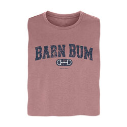 Stirrups Clothing Women's Short Sleeve Tee - Barn Bum - Heather Mauve