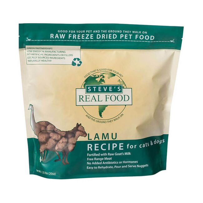 Steve's Real Food Freeze Dried Diet - Lamu Nuggets Dog Food image number null