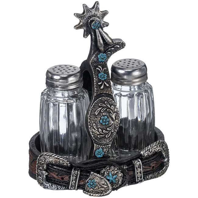 Tough1 Spur Strap Salt & Pepper Shaker Set image number null