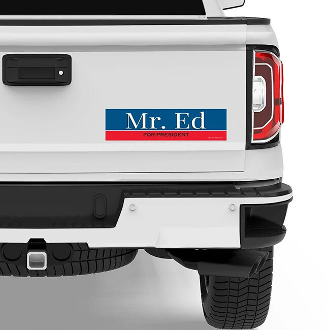 Horse Hollow Press Bumper Sticker - "Mr. Ed for President" image number null