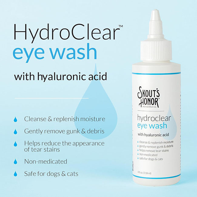 Skout's Honor HydroClear Eye Wash for Dogs - 4 oz image number null