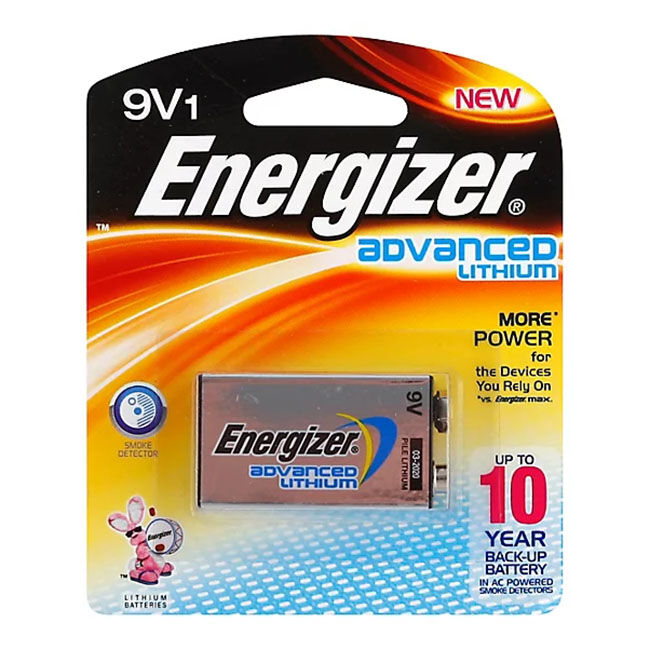 Energizer Advanced Lithium 9V Battery - 1-Pack image number null