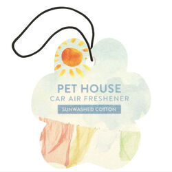 Pet House Candle Sunwashed Cotton Car Air Freshener