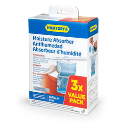 HUMYDRY Moisture Absorber Hanging Bags - Unscented - 15.9 oz - 3-Pack
