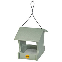Birds Choice Hopper Feeder in Sage Green Recycled Plastic - Small