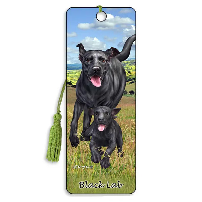 Artgame 3D Bookmark - Black Lab image number null