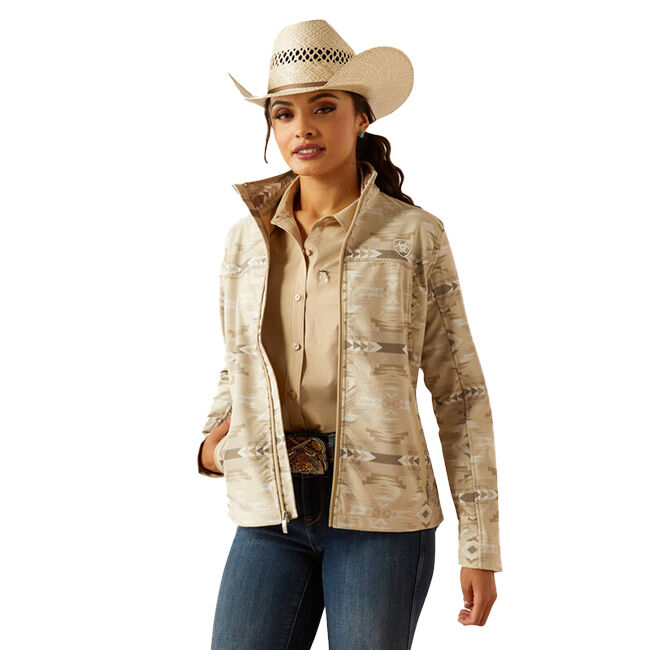 Ariat Women's New Team Softshell Print Jacket - Sandstone Southwest Print image number null