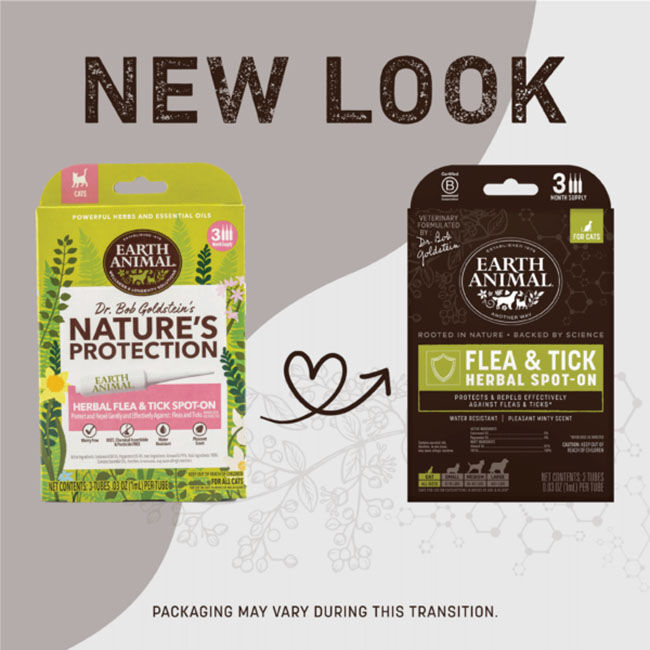 Earth Animal Nature's Protection Flea & Tick Herbal Spot-On for Cats - 3-Month Supply image number null