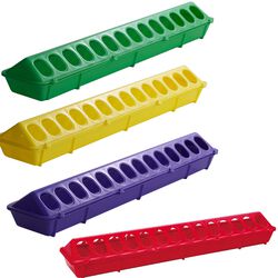 Miller Manufacturing 20" Plastic Flip-Top Poultry Ground Feeder