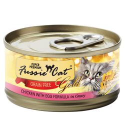 Fussie Cat Super Premium Chicken with Egg Canned Cat Food 2.8 oz