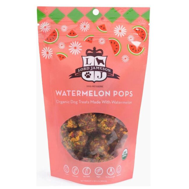 Lord Jameson Soft & Chewy Dog Treats - Watermelon Pops - 6 oz image number null