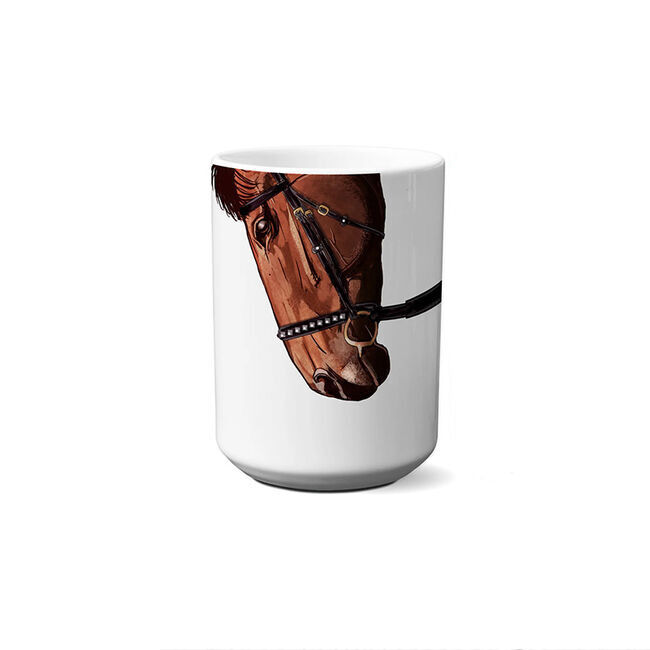 American Brand Studio Snout Mug - Brown Horse with Black Bridle image number null