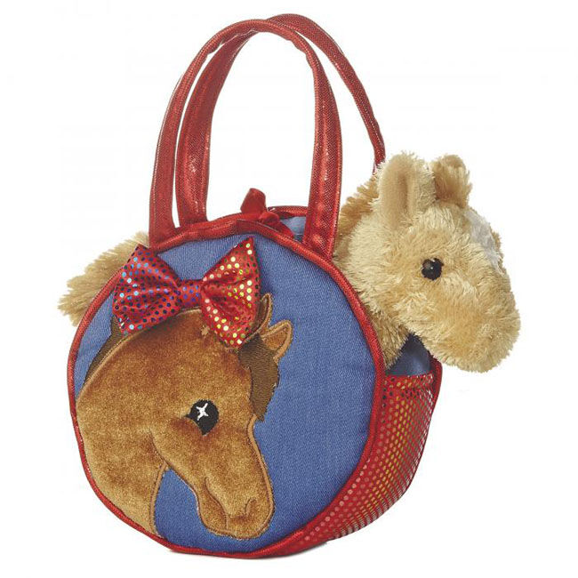 Kelley and Company Purse - Plush Horse & Bow image number null