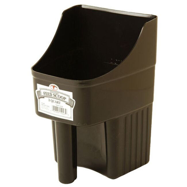 Miller 3 Quart Enclosed Feed Scoop Black image number null