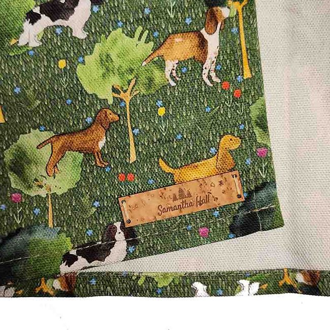 Samantha Hall Designs Tea Towel - Dogs image number null