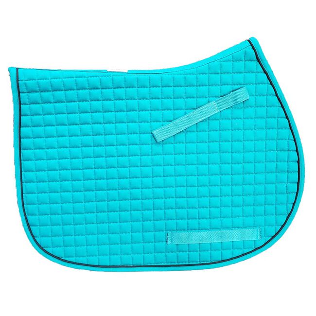 PRI Cotton Quilted All Purpose Square Pony Pad, Teal/Black image number null
