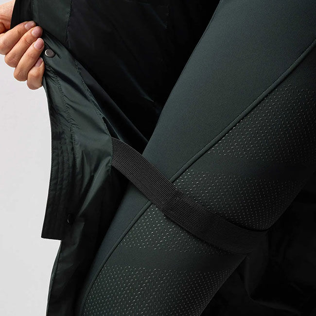 B Vertigo Women's Gem Insulated Long Riding Jacket - Scarab Green image number null