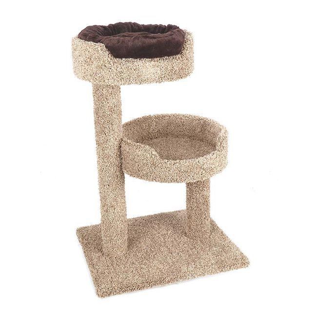 Ware Pet Products 2-Story Cat Perch with Donut Bed image number null