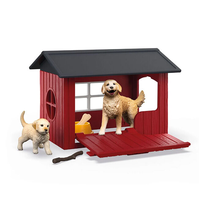 Schleich Dog Kennel with Golden Retriever image number null