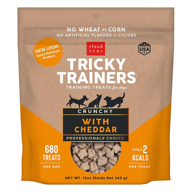 Cloud Star Tricky Trainers Crunchy Dog Treats - Cheddar image number null