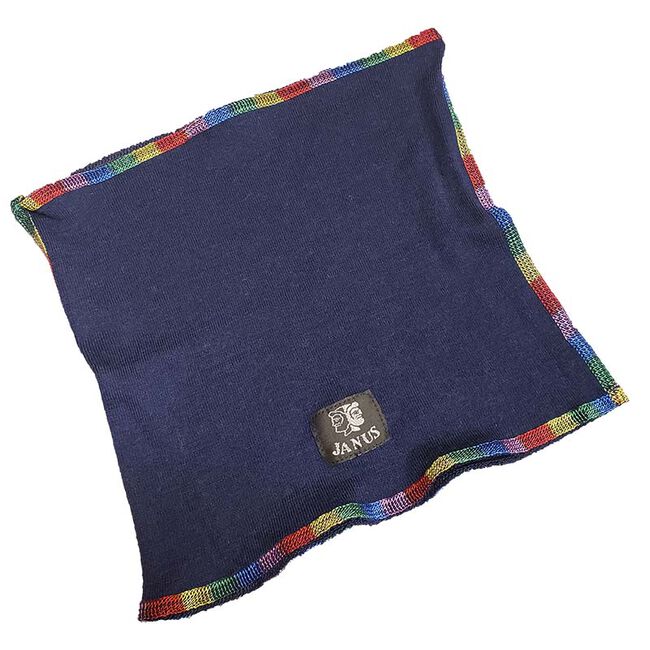 Janus Kids' Rainbow Wool Neckwarmer - Navy image number null