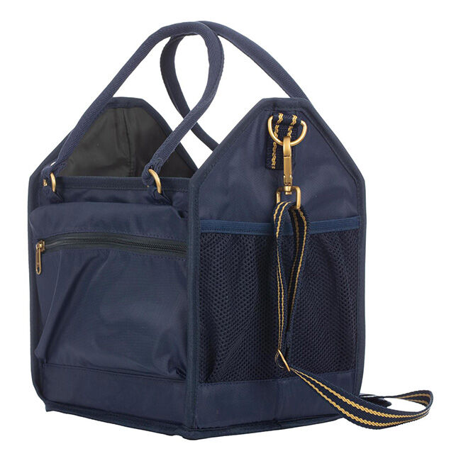Equinavia Darby Small Collapsible Grooming Tote - Navy/Gold image number null