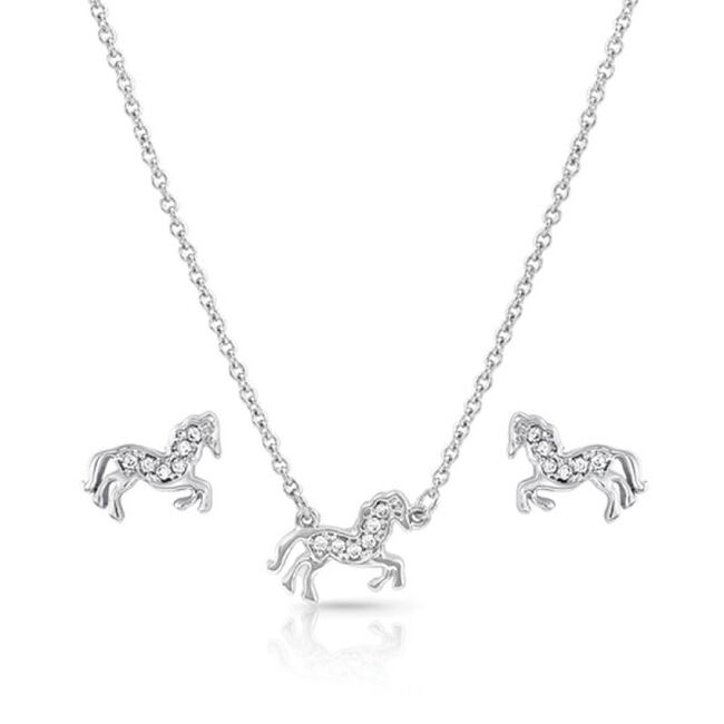 Montana Silversmiths All The Pretty Horses Jewelry Set image number null