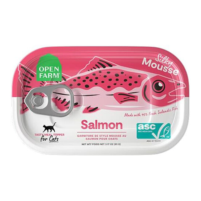 Open Farm Silky Mousse Cat Food Topper - Salmon - 3.5 oz image number null