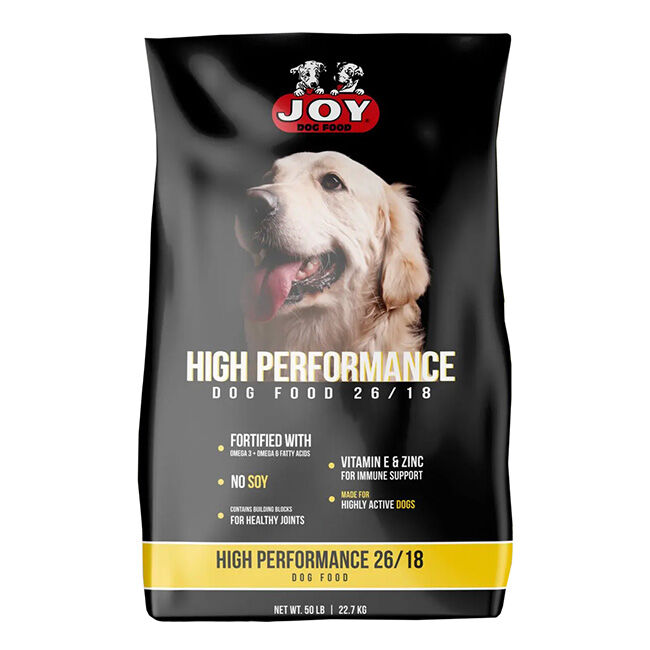 Joy Dog Food High Performance 26 18 50 lb The Cheshire Horse