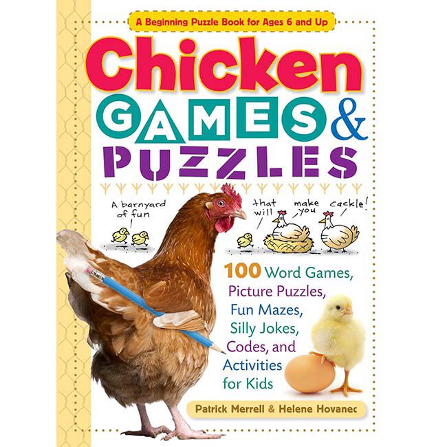 Chicken Games & Puzzles: 100 Word Games, Picture Puzzles, Fun Mazes, Silly Jokes, Code, and Activities for Kids image number null