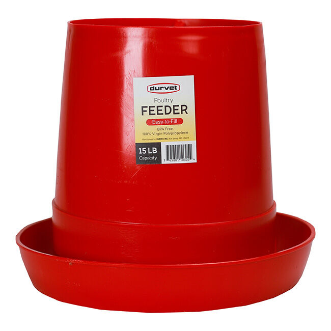 Durvet Poultry Feeder - 15lb-Capacity image number null