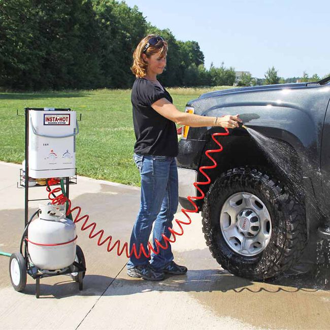 Insta-Hot Portable Equine Washing System with Cart & Basket image number null